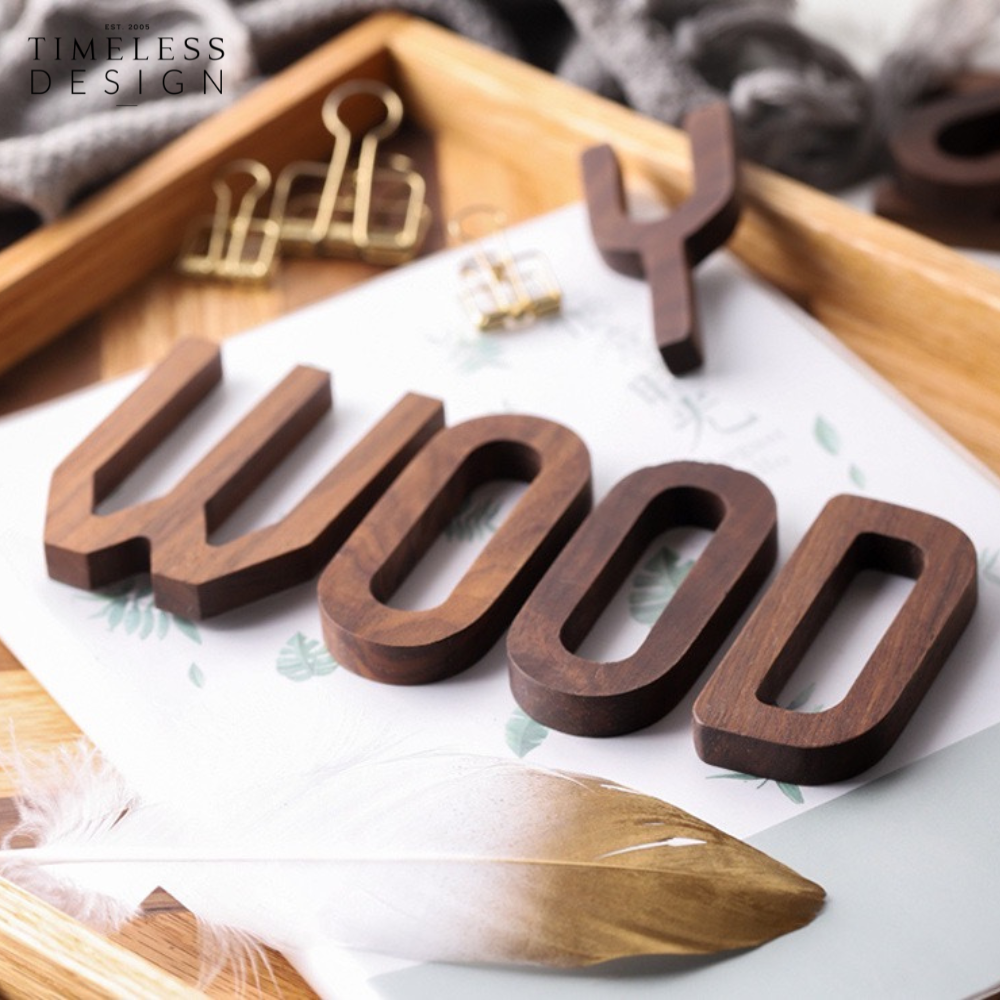 Walnut Wood Alphabet (A-Z)