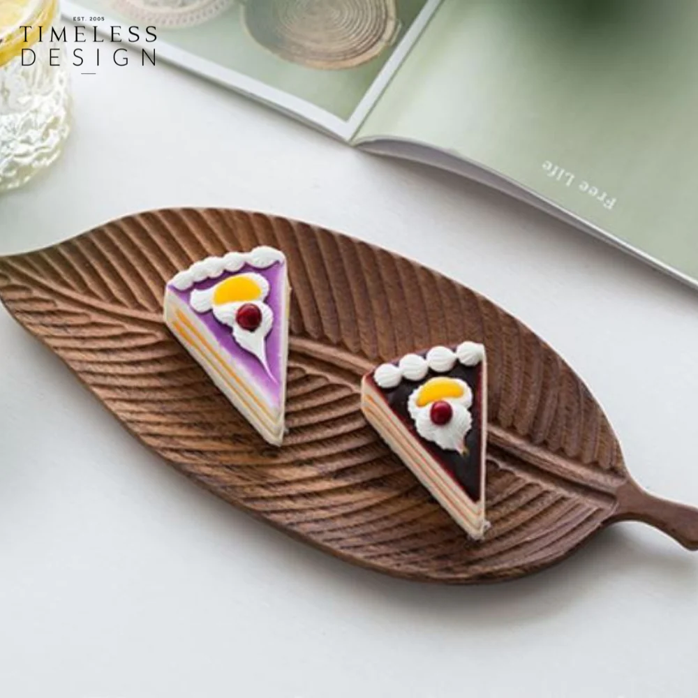 Homey Leaf Wooden Tray