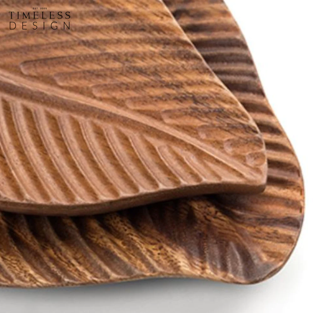 Homey Leaf Wooden Tray