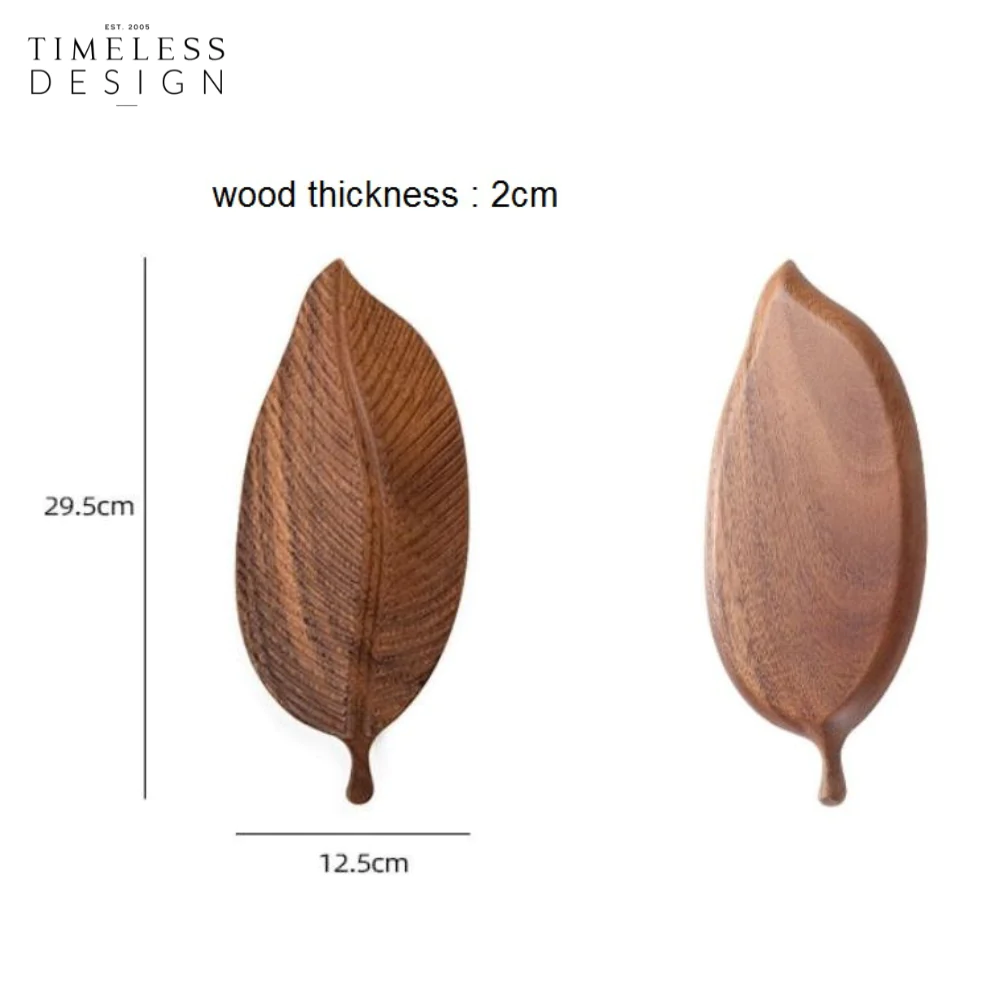 Homey Leaf Wooden Tray