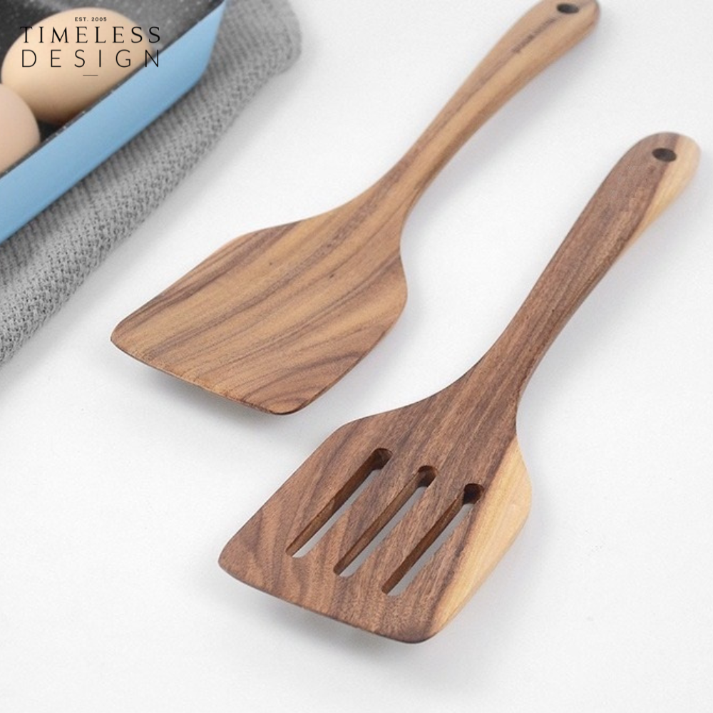 Ally Teak Wood Frying Spatula