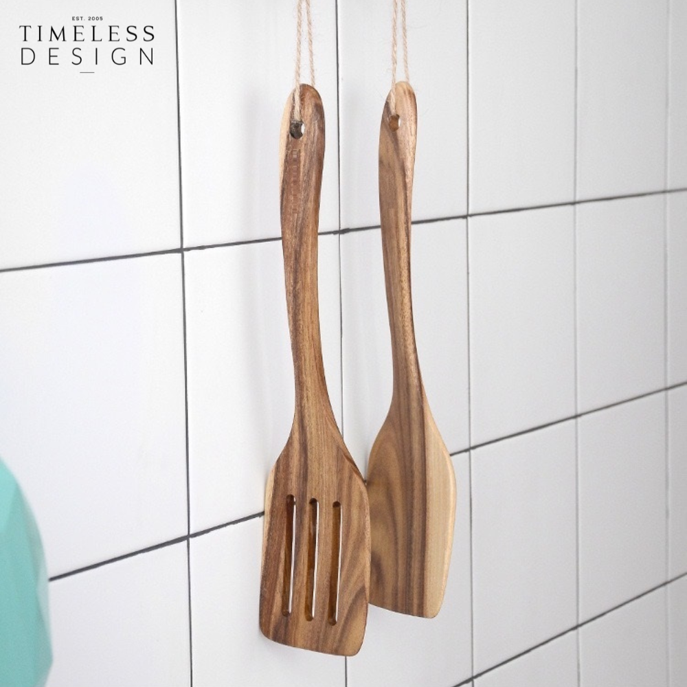 Ally Teak Wood Frying Spatula