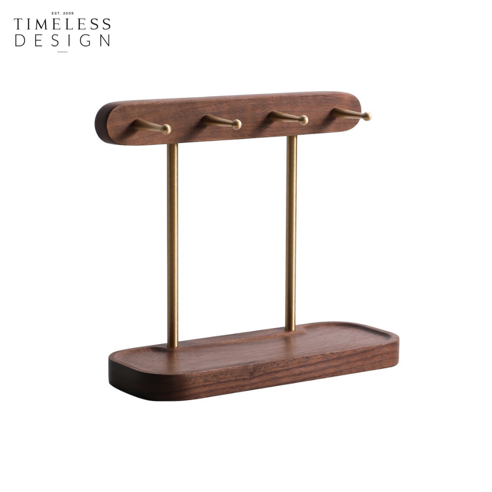 Ally Walnut Wood Key Storage Stand