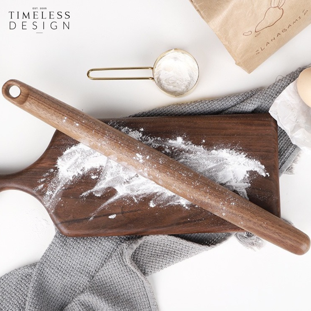 Ally Walnut Wood Rolling Pin (C)
