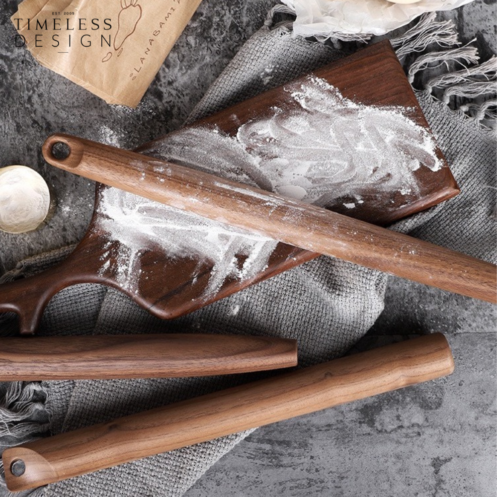 Ally Walnut Wood Rolling Pin (C)