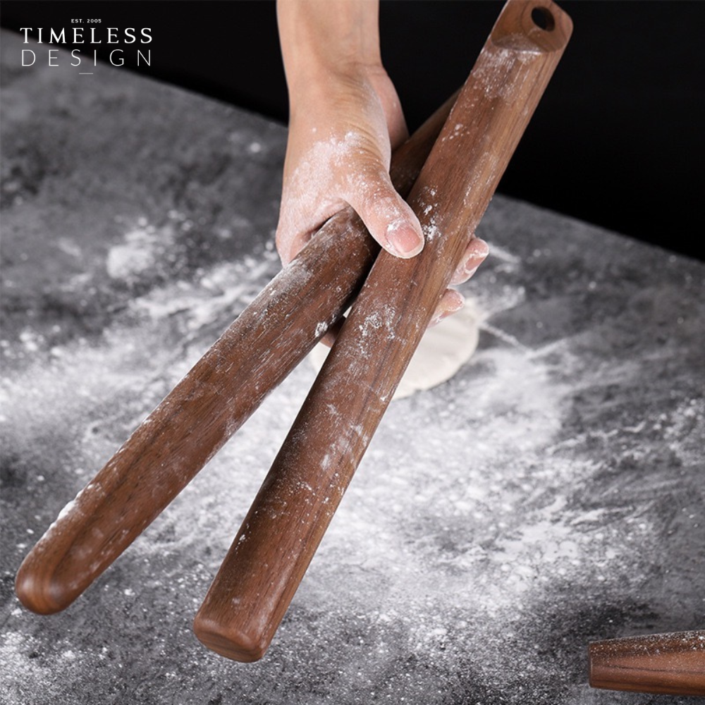 Ally Walnut Wood Rolling Pin (C)