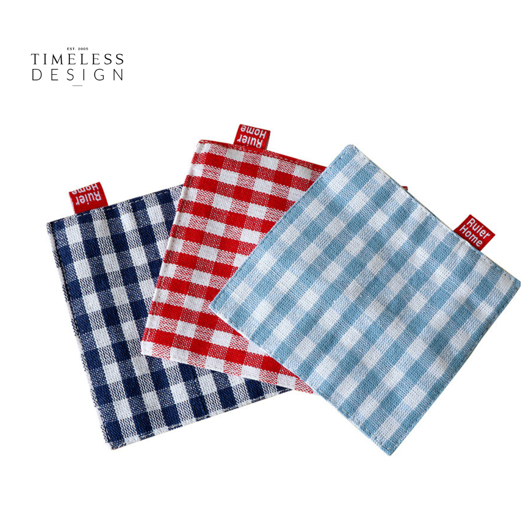 Fabric Coaster Checker Pattern