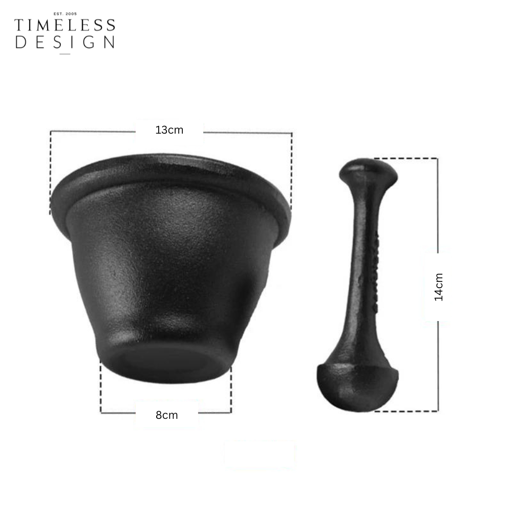 Efira Cast Iron Mortar and Pestle