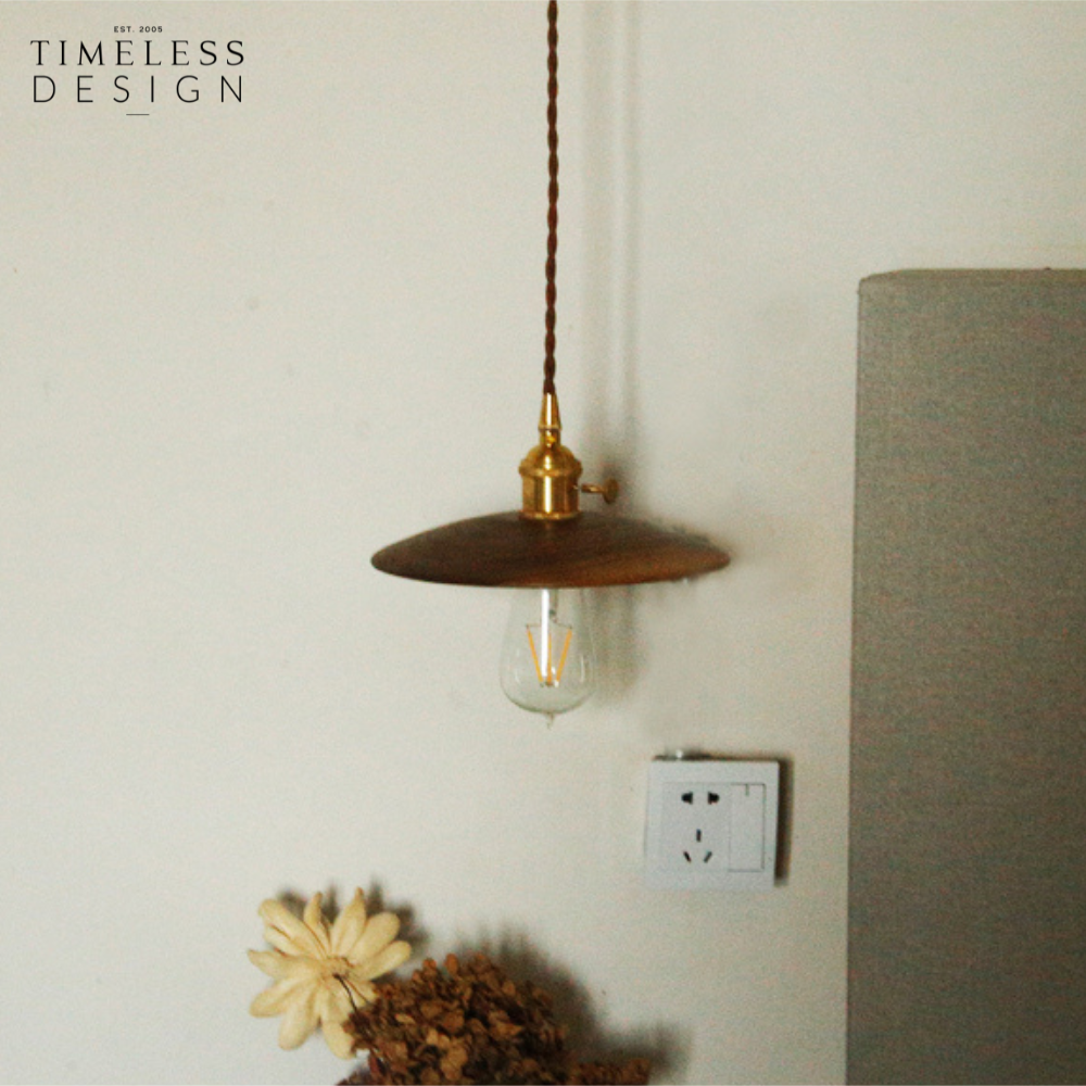 Fuuka Walnut Pendant Light