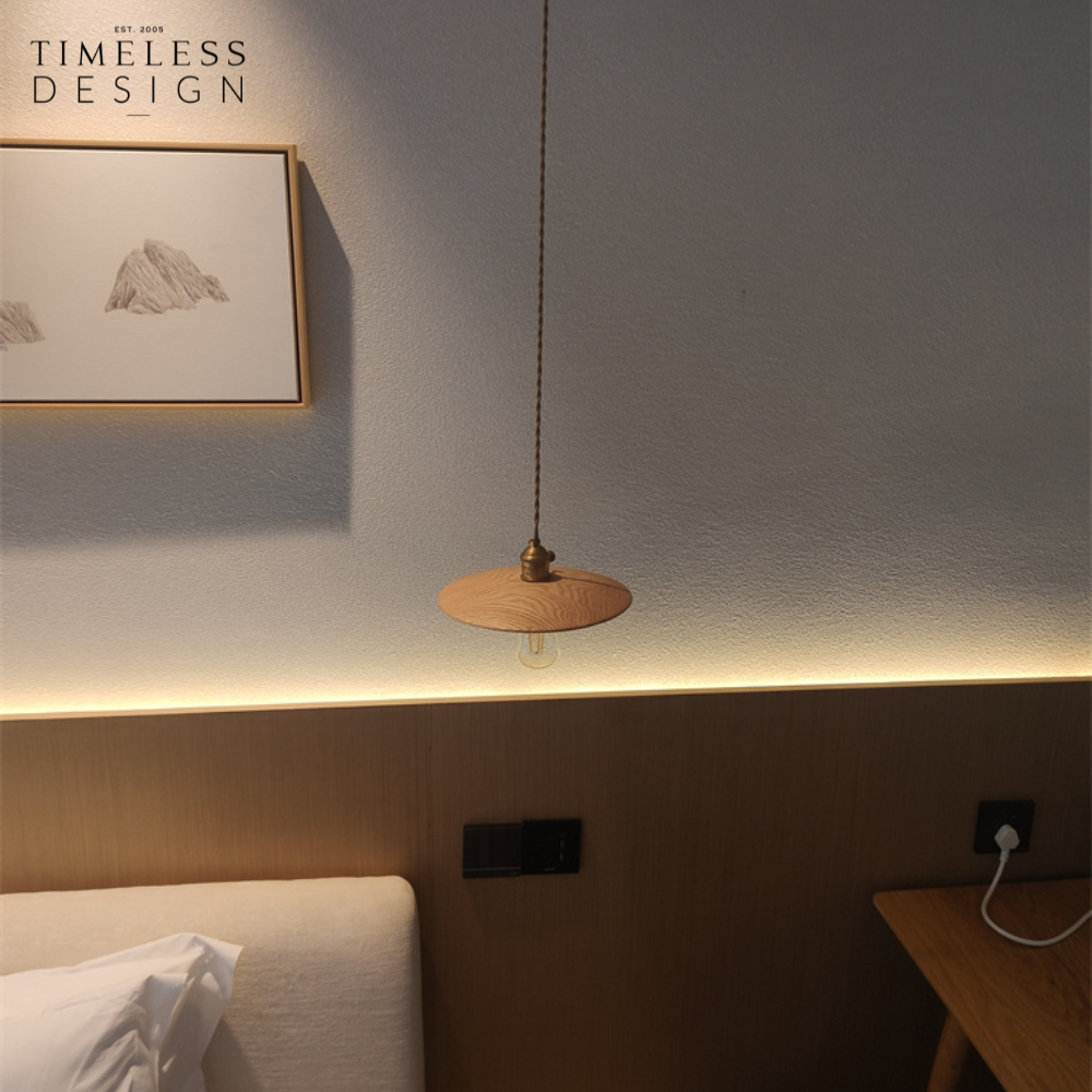 Fuuka Walnut Pendant Light