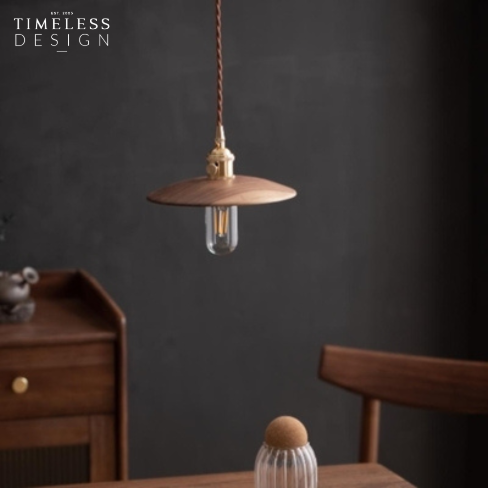 Fuuka Walnut Pendant Light