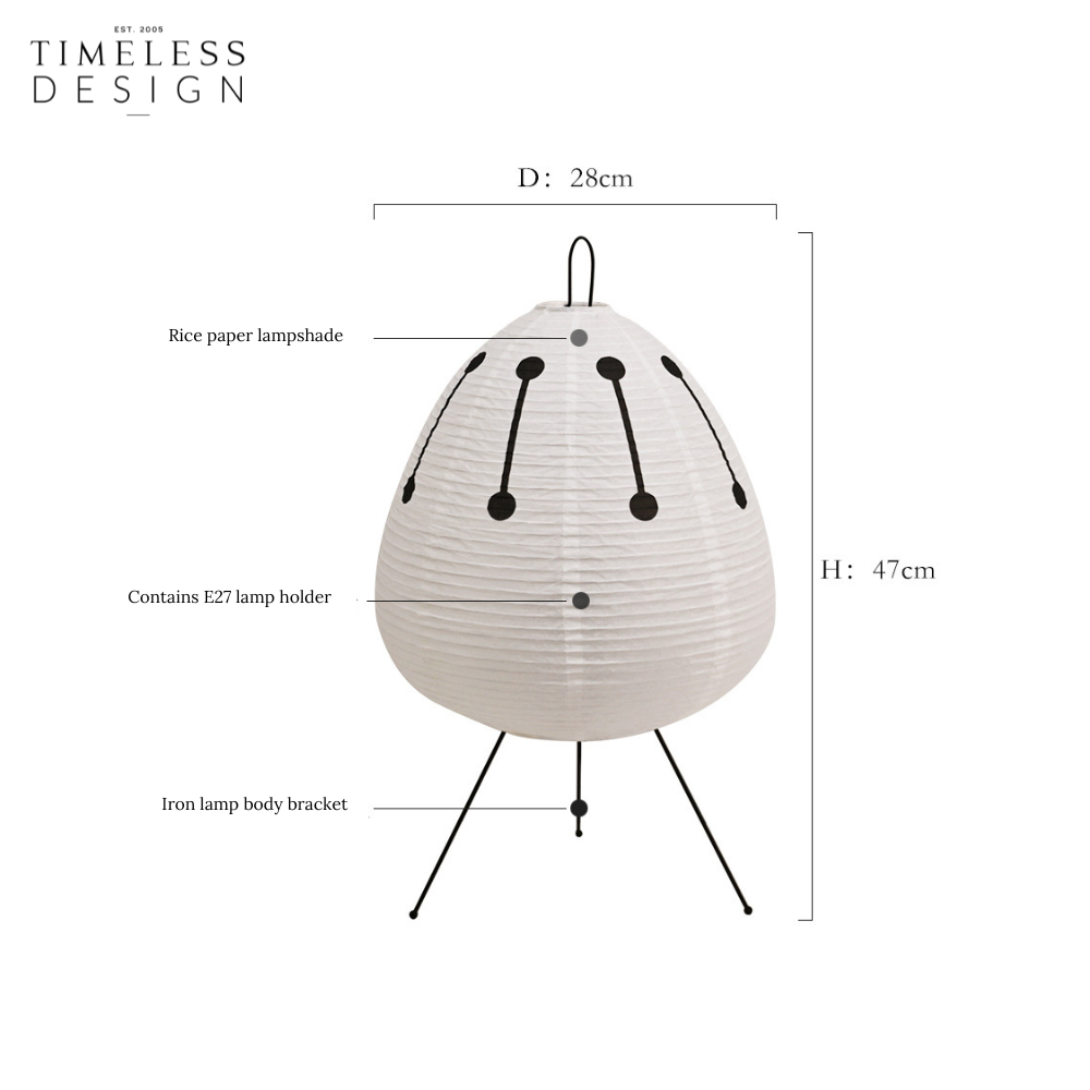 Jasmine Japanese 1AD Table Lamp