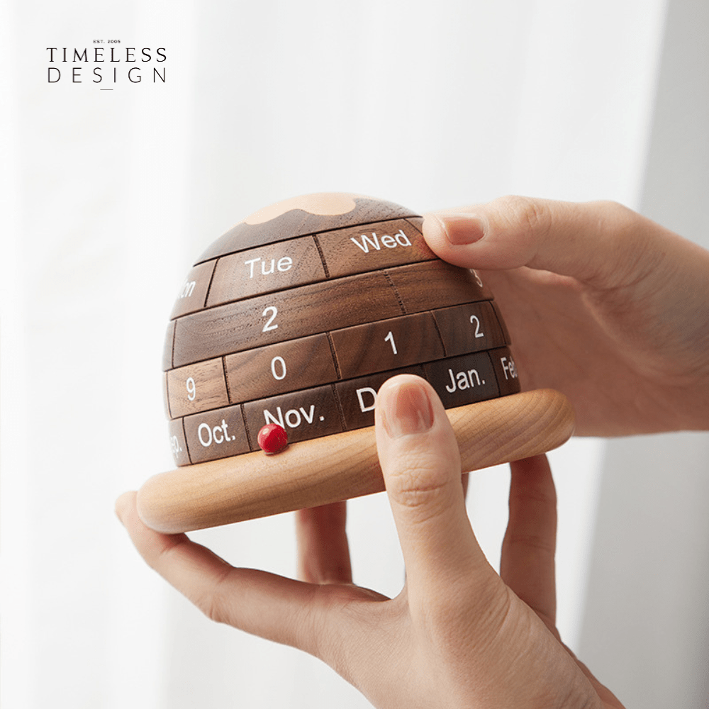 Jaxon Wooden Rotating Calendar