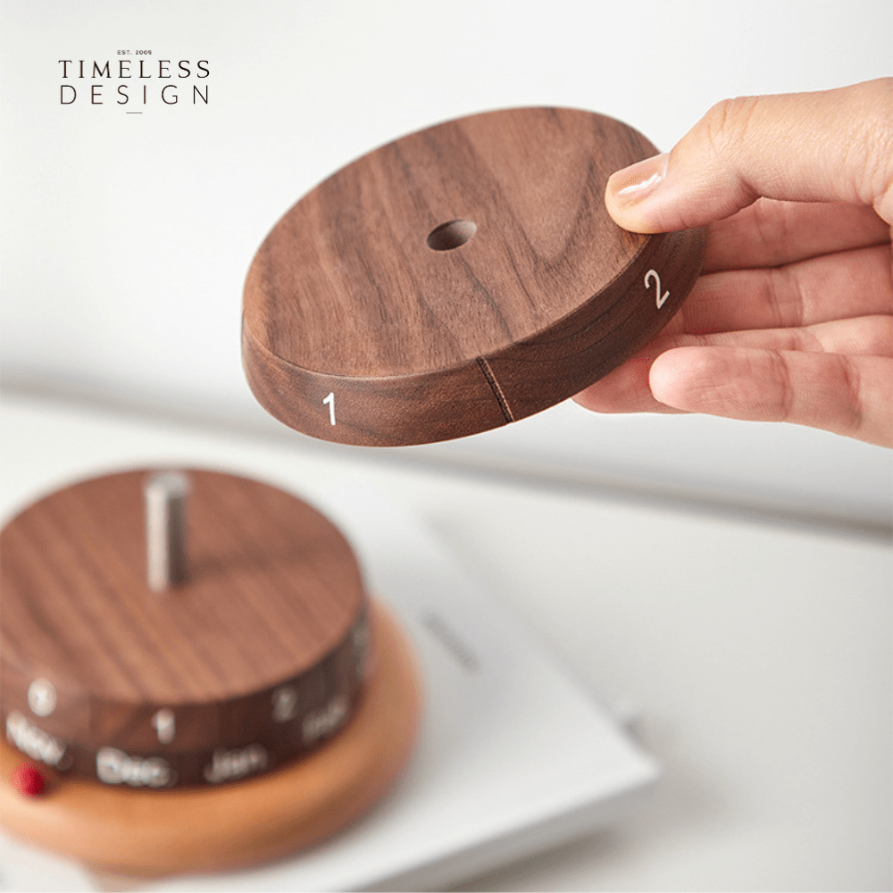 Jaxon Wooden Rotating Calendar