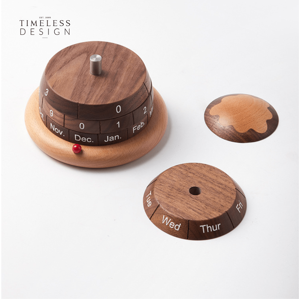 Jaxon Wooden Rotating Calendar