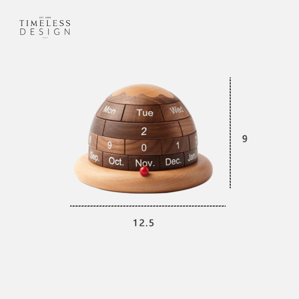 Jaxon Wooden Rotating Calendar