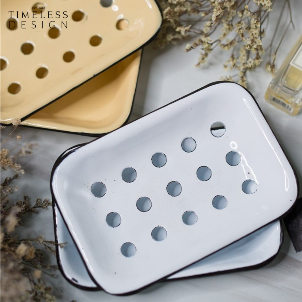 Naarden Enamel Double Layer Soap Tray