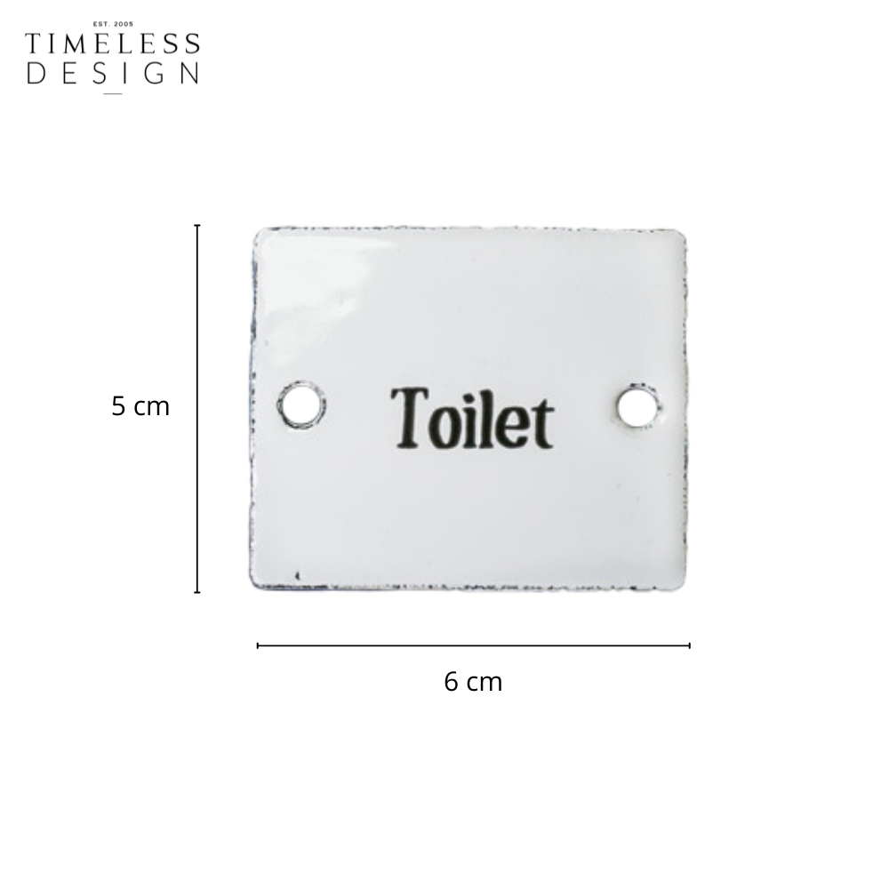 Naarden Enamel Toilet Sign