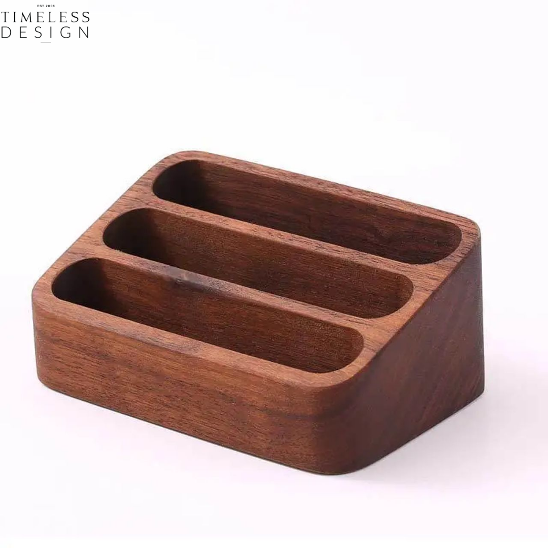 Odessa 3 Layer Wooden Business Card Holder