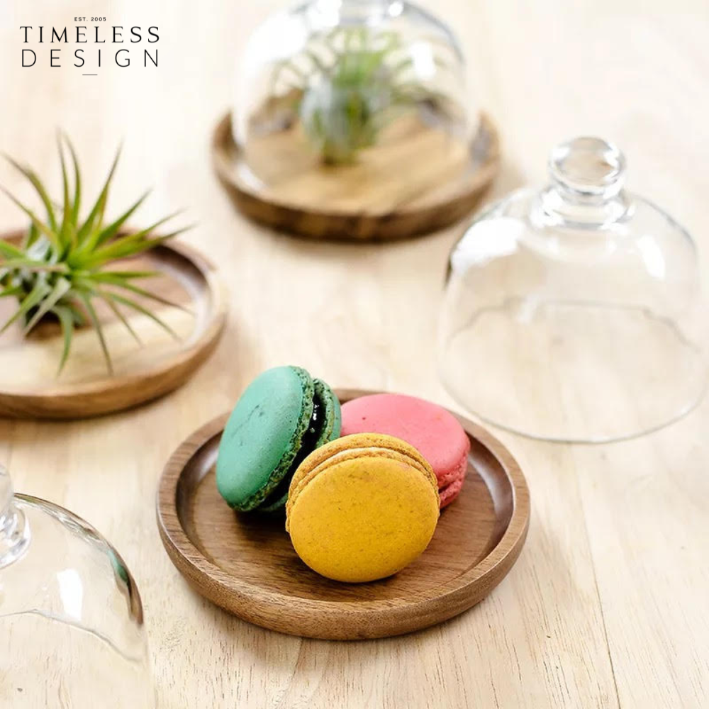 Tessa Dessert Plate With Glass Cover