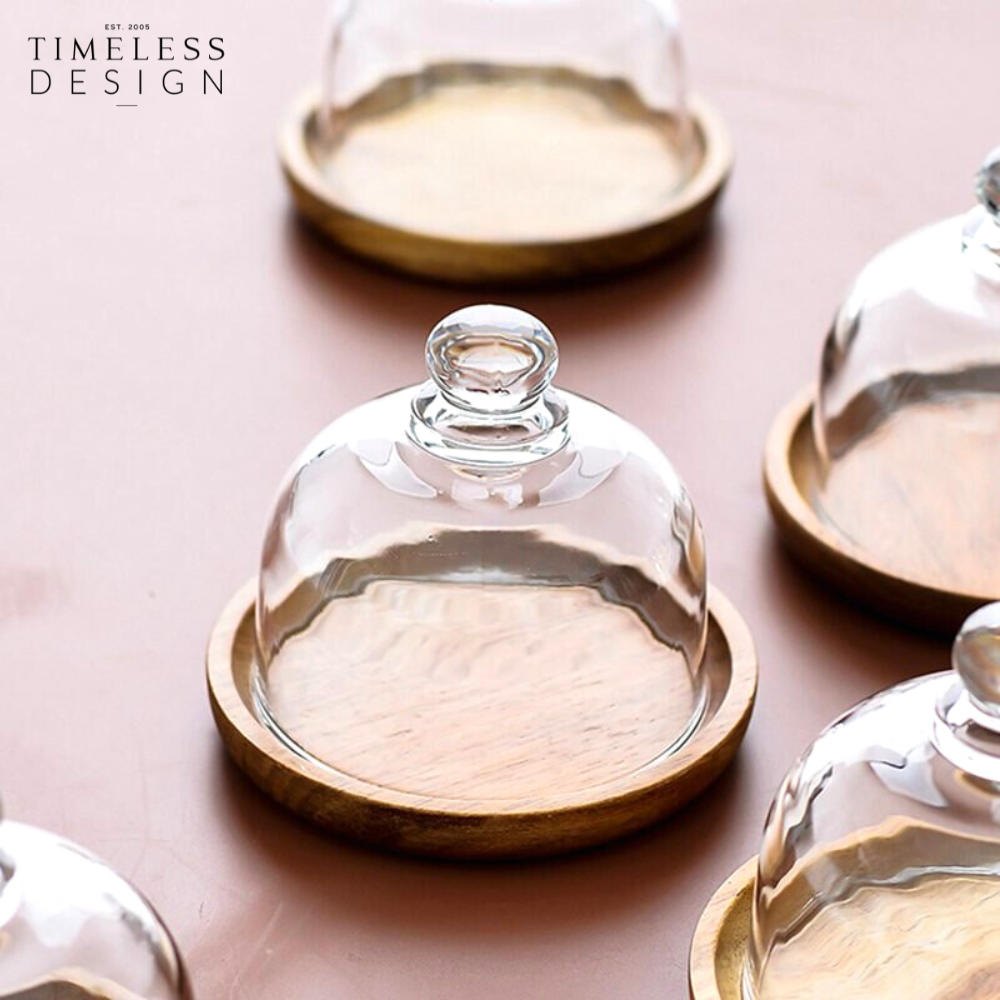 Tessa Dessert Plate With Glass Cover