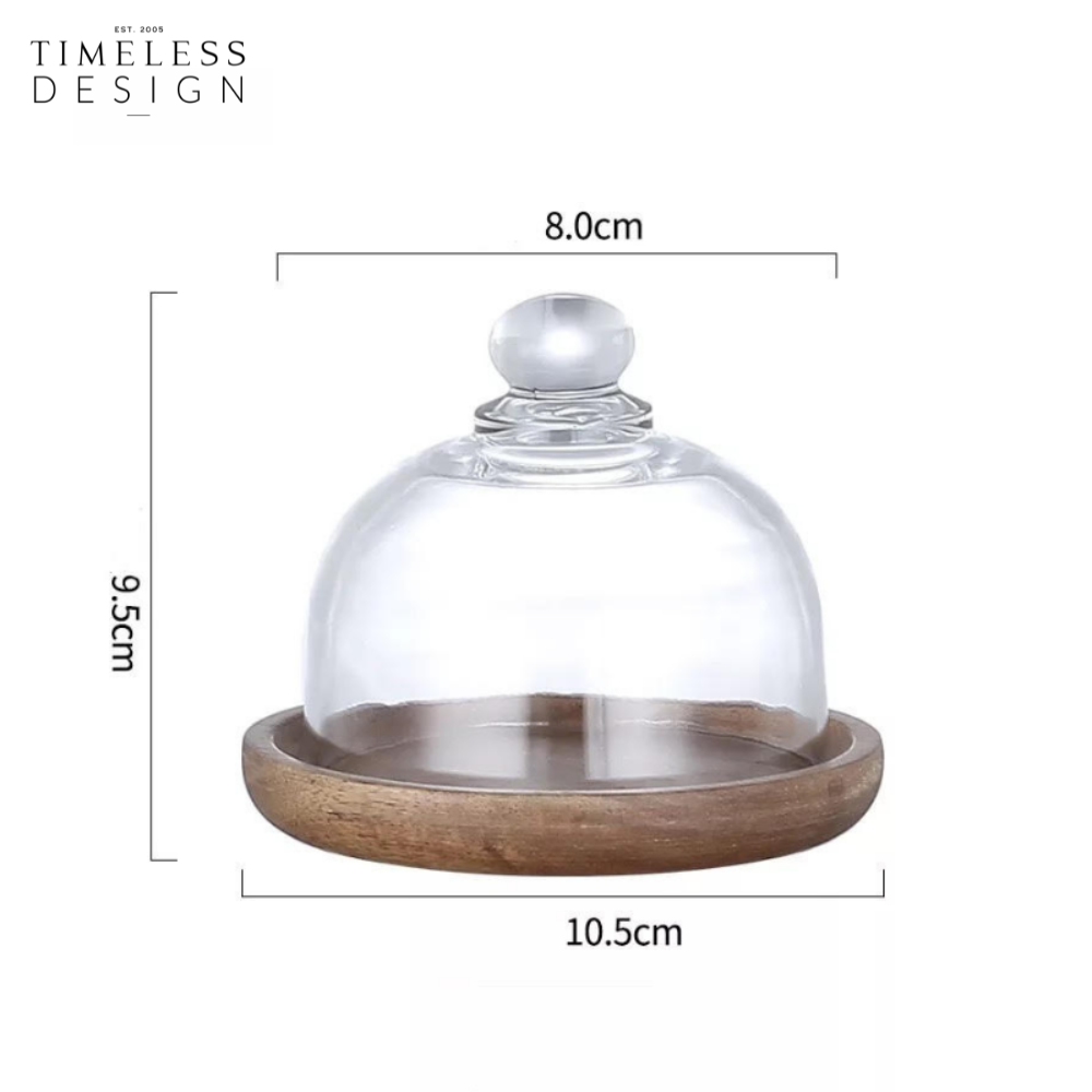 Tessa Dessert Plate With Glass Cover