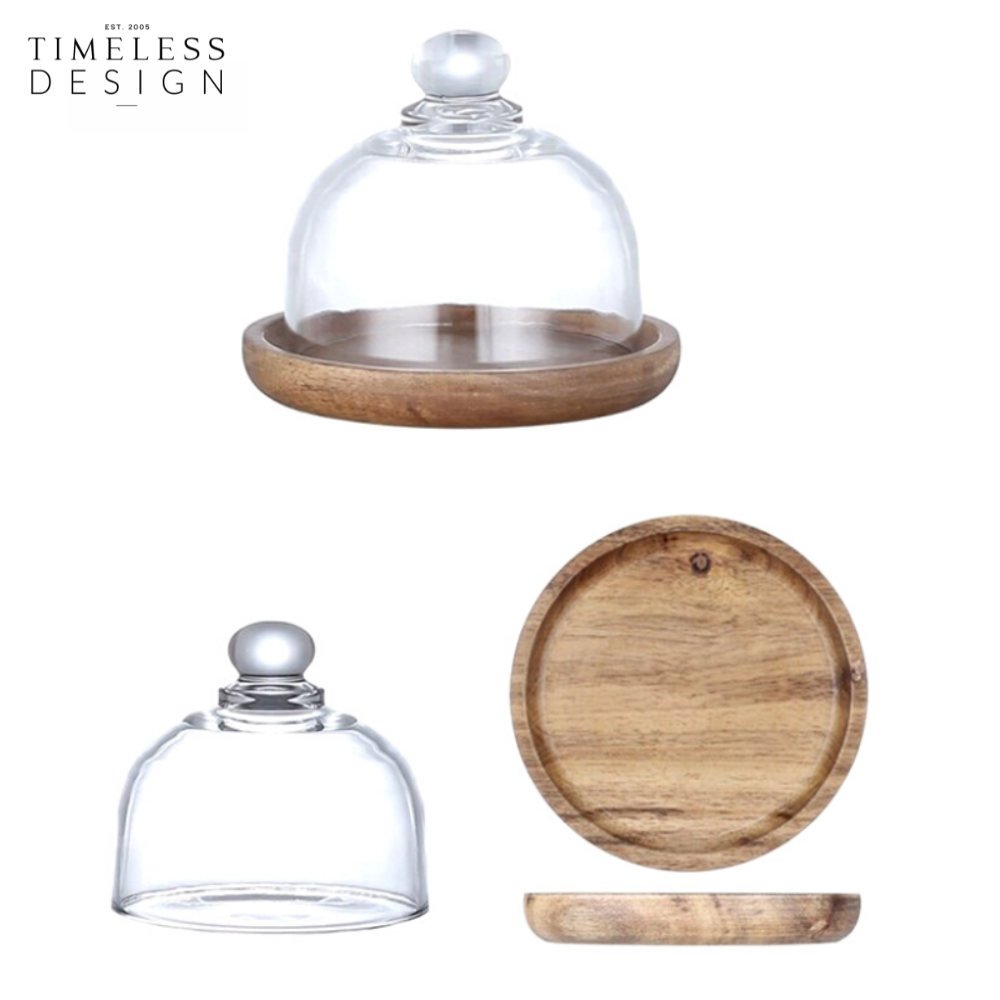 Tessa Dessert Plate With Glass Cover