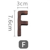 Walnut Wood Alphabet (A-Z)