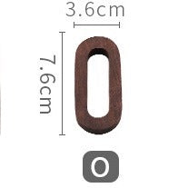 Walnut Wood Alphabet (A-Z)