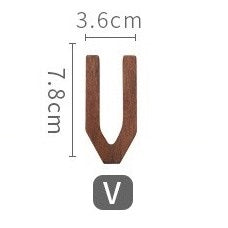 Walnut Wood Alphabet (A-Z)