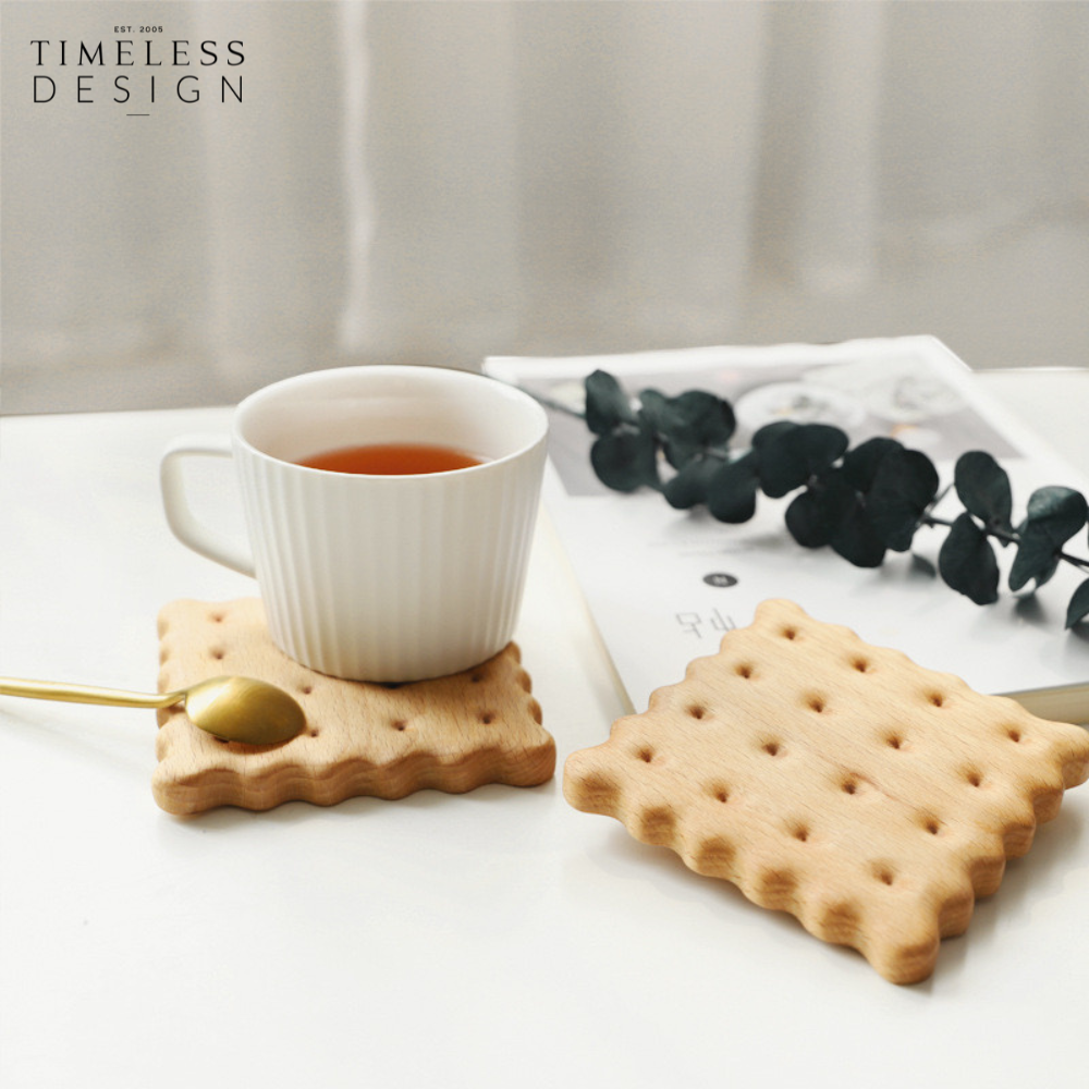 Biscuit Wood Coaster