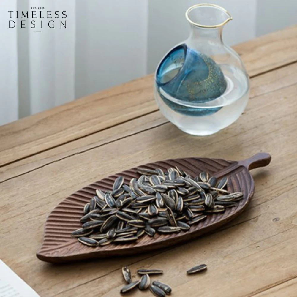 Homey Leaf Wooden Tray