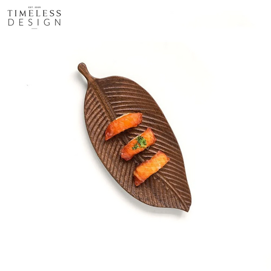 Homey Leaf Wooden Tray