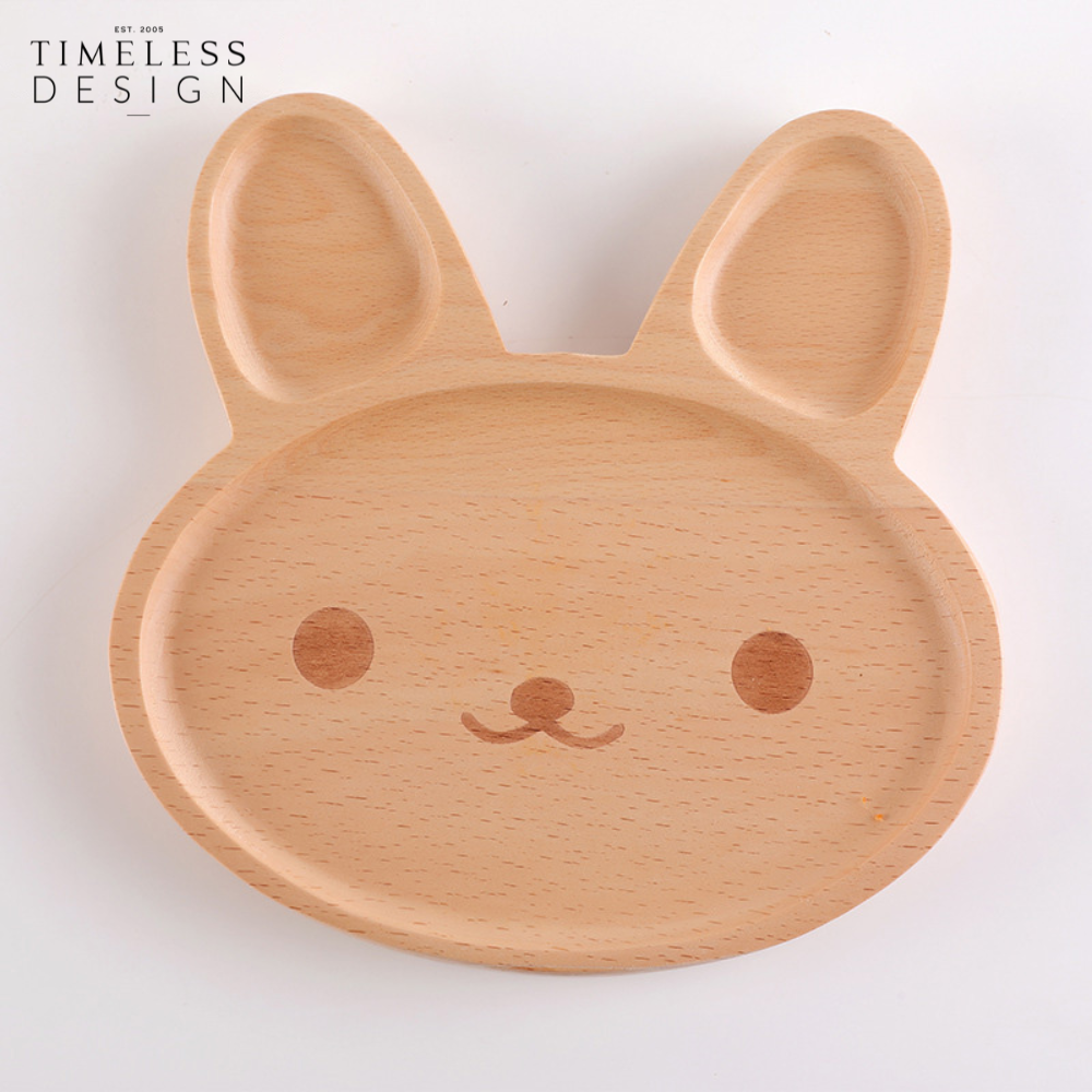 Eiko Children Wooden Food Plate