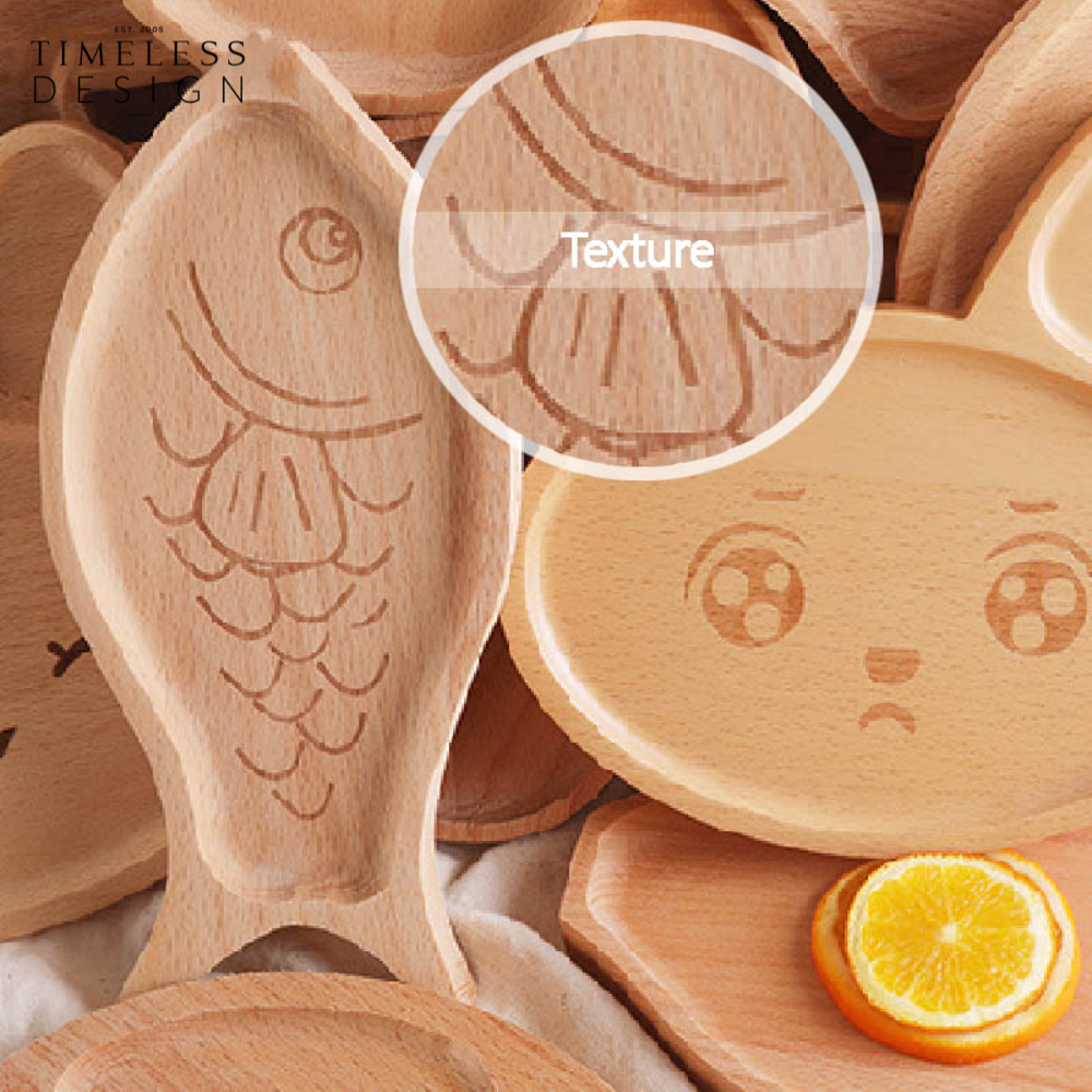 Eiko Children Wooden Food Plate