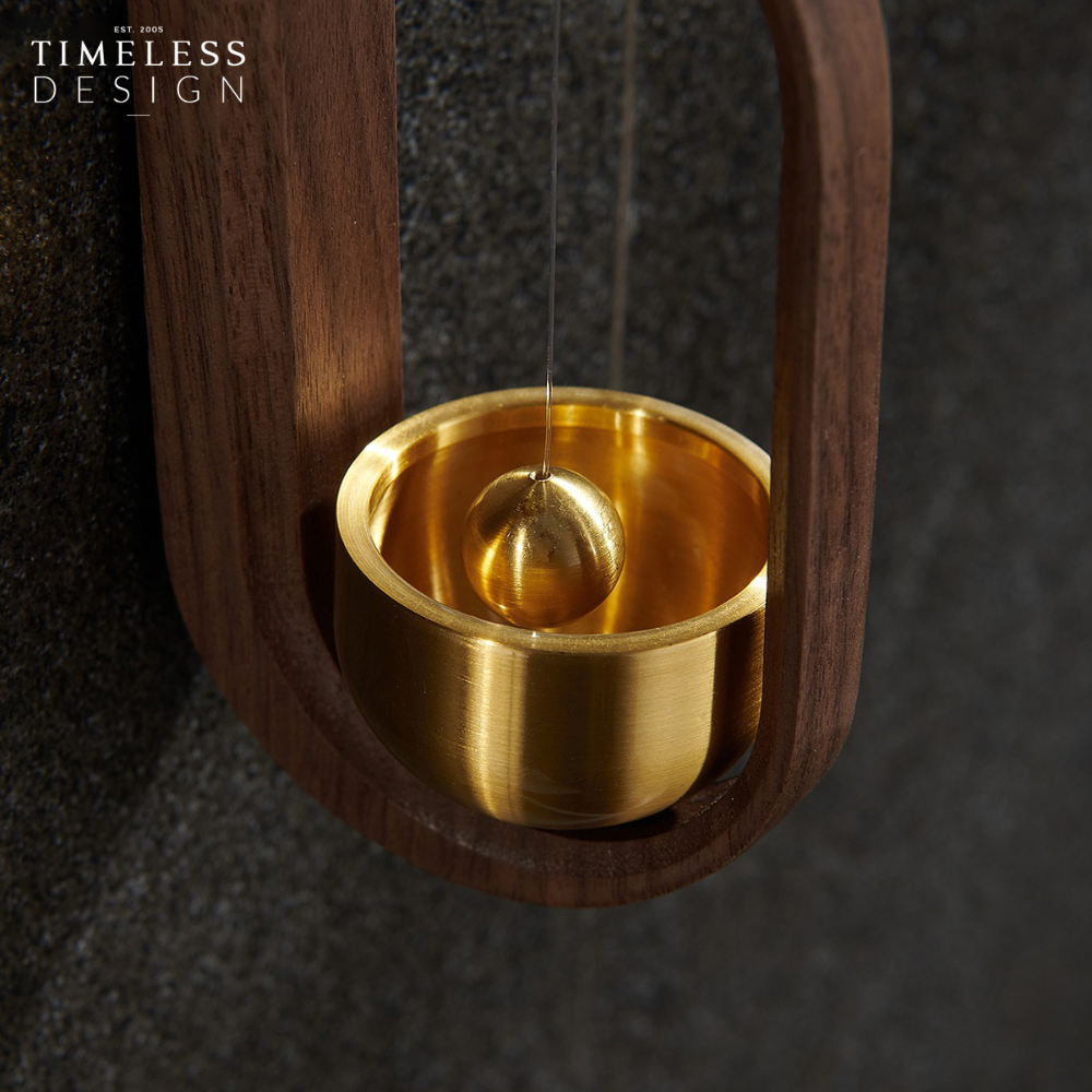 Jaxon Walnut Brass Wind Chimes/Door Bells
