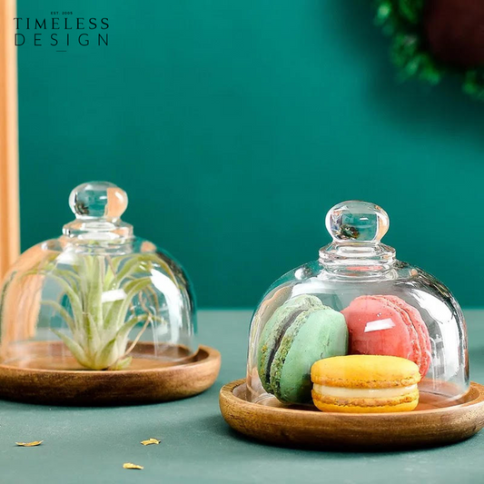 Tessa Dessert Plate With Glass Cover