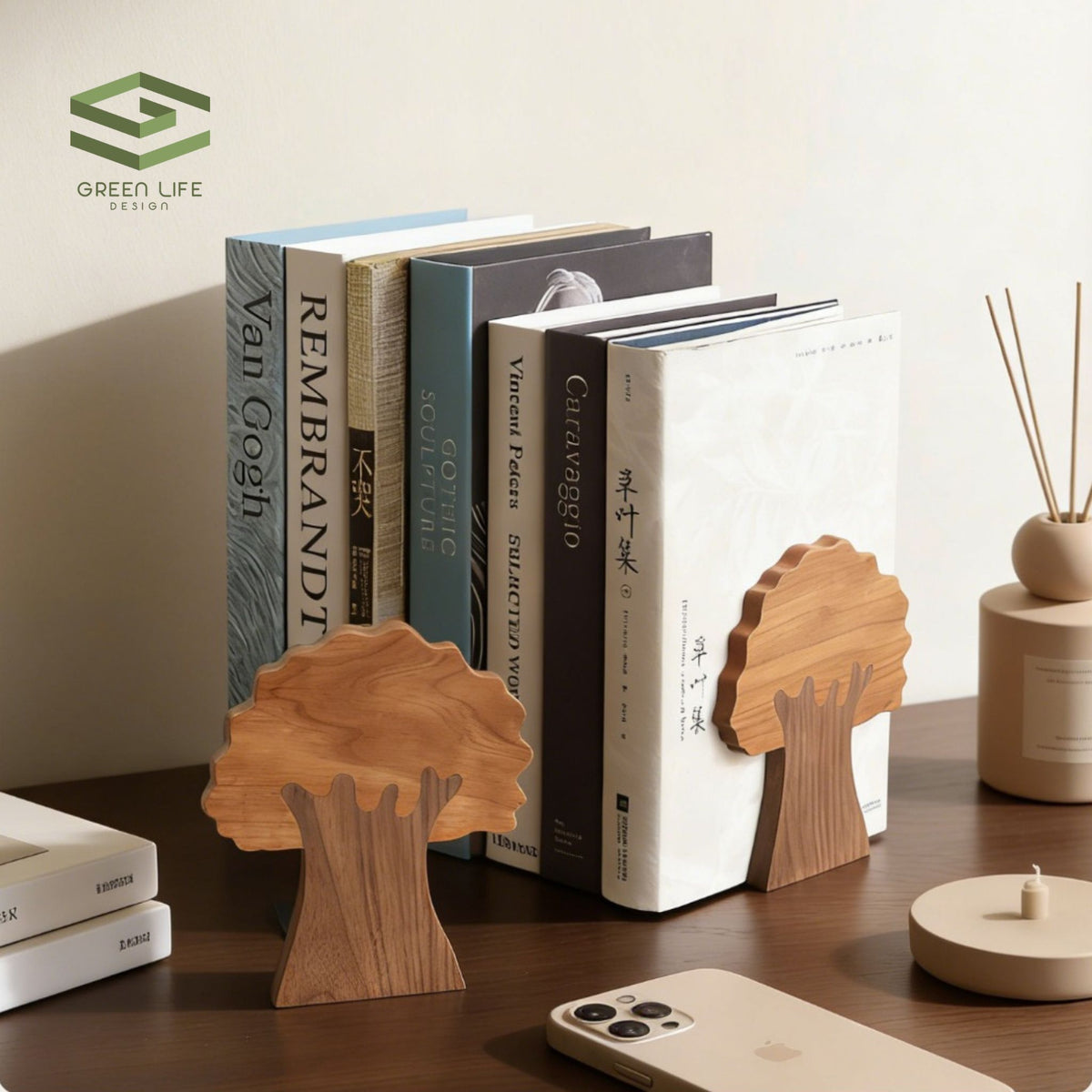 Tree Walnut Bookend