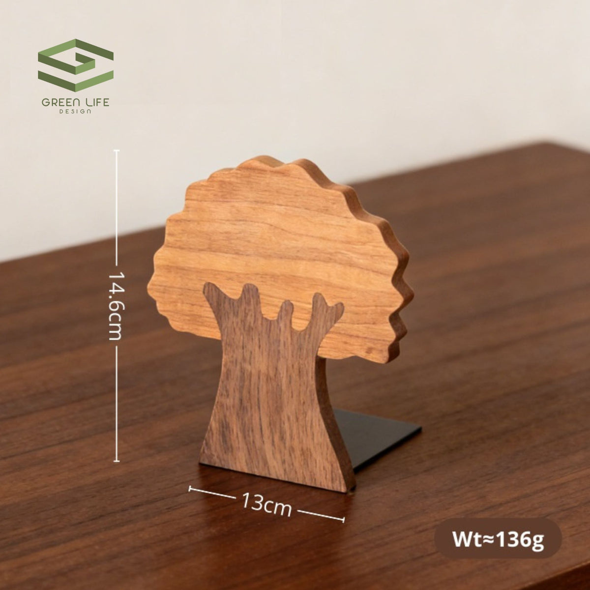 Tree Walnut Bookend